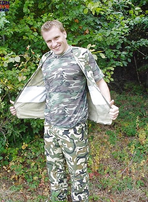 Czech military man naked