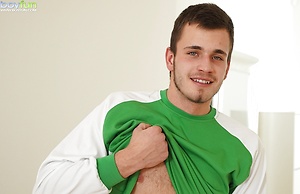Steve Hard masturbates his remaining energy after playing soccer. by BoyFun image 4