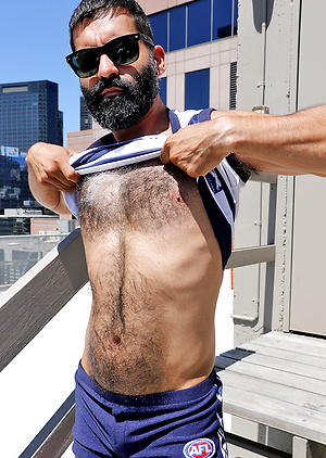 My hot mate Bastien Passif is stripping naked on my city roof by Bentley Race image 3