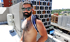My hot mate Bastien Passif is stripping naked on my city roof by Bentley Race image 17
