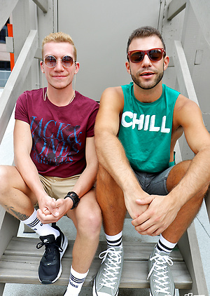 Layton and William hooking up on the Bentley Race rooftop in Melbourne
