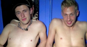 Cum tasting bottom gets fucked raw by French Lads image 1