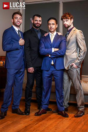 Rafael Alencar, Drew Dixon, Max Adonis, Jake Morgan. Late-night Meeting by Lucas Entetainment image 1