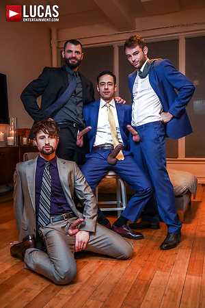Rafael Alencar, Drew Dixon, Max Adonis, Jake Morgan. Late-night Meeting by Lucas Entetainment image 2