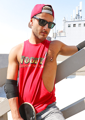 Our sexy mate Lucas Deen is getting naked on the roof by Bentley Race image 17