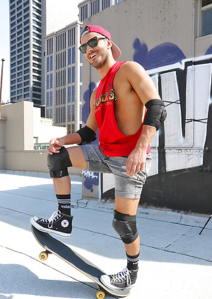 Our sexy mate Lucas Deen is getting naked on the roof by Bentley Race image 18