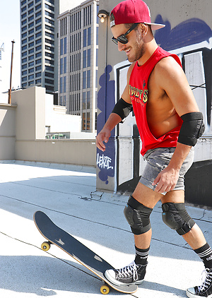 Our sexy mate Lucas Deen is getting naked on the roof by Bentley Race image 19