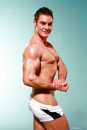 Nick love to wear football socks and shorts by Male Model image 2