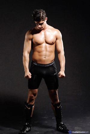 Maarten posing in studio Amsterdam by Male Model image 3