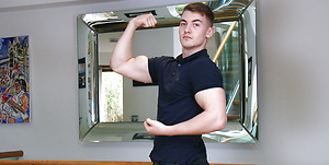 Young Straight & Hairy Hunk Lucas Wanks his Thick Uncut Cock & Shoots a Massive Load of Cum!