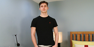 Straight Young Athletic Ryan's 1st Ever Man Wank & Shoots a Big Load of Jizz! by English Lads image 1