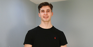 Straight Young Athletic Ryan's 1st Ever Man Wank & Shoots a Big Load of Jizz! by English Lads image 4