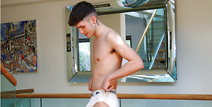 Young Straight Lad Charlie Wanks his Big Uncut Cock & Shoots Jizz Everywhere!