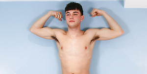 Straight Young Footballer Wanks his Rock Hard Uncut Cock & Shoots a Nice Load!