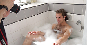 Soaping up with our gorgeous mate Reece by Bentley Race image 2