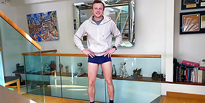 Straight Young Athletic Footballer Returns & Wanks his Hard Uncut Cock & Cums Everywhere!