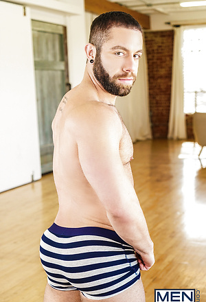 Bearded gay boys Jackson Reed & Eddy Ceetee butt fuck after yoga session by Men image 2