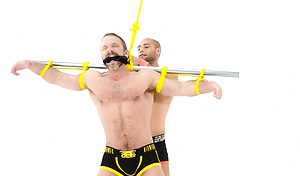 Leo Forte Flogs Dirk Caber by Bound Jocks image 4