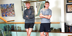 Straight Best Mates Wank Each Other's Uncut Cocks for the 1st Time & Both Cocks are Rock Hard & Cum!