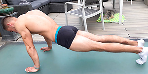 Young Straight Muscular Stud Wanks his Huge Hard Cock  on the Rooftop & Cums Hard!