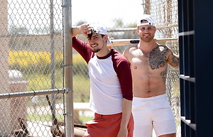 Sexy gay friends Blain OConnor and Collin Merp pose naked before hardcore sex by Nextdoor Buddies image 1
