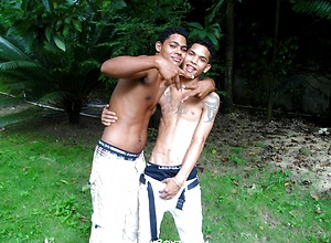 Omar and Chico - Duo Uncut Cock Sucking by Miami Boyz image 2