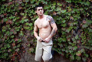 Brunette stud Greg Jameson strokes his dick by Randy Blue image 5