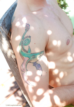 Lean & Ultra Ripped Straight Boarder Troy Shows off his Uncut Rocket Cock! by English Lads image 19