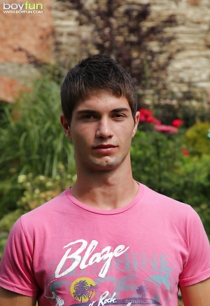 Absolutely ripped Louis masturbating outdoors. by BoyFun image 1