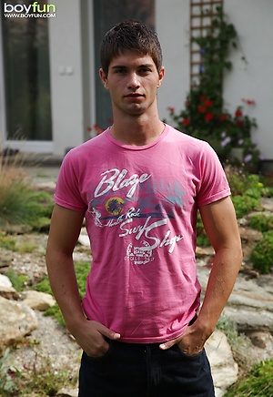 Absolutely ripped Louis masturbating outdoors. by BoyFun image 2