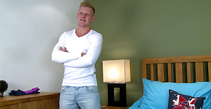 Straight Young Stripper Marcus gets his 1st Man-Handling & Shoots A Big Load! by English Lads image 1