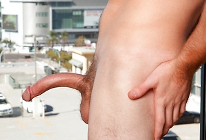 Alexander Greco strokes dick in the office by Randy Blue image 7