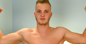 Straight footballer Alex shows off his Six Pack, Cock & Hole! by English Lads image 9