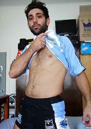 Straight Aussie Mates - Adam El Shawar's first porn shoot by Bentley Race image 2