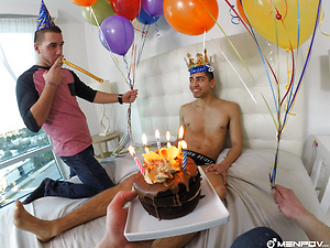 Birthday Boy Balloon Bash - Victor, Dimitri Kane, Draven Milo by Men POV image 1