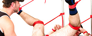 Mr. Kristofer fists Dolan Wolf by Bound Jocks image 9