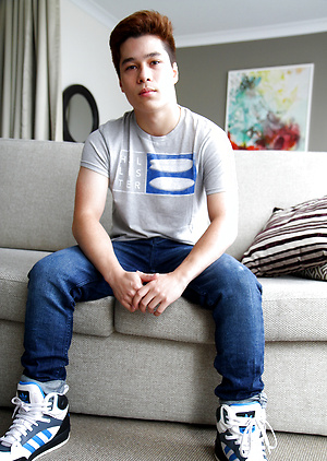 Straight mates - Japanese hottie Ryan Kai showing off that XL cock by Bentley Race image 1