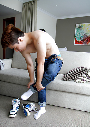 Straight mates - Japanese hottie Ryan Kai showing off that XL cock by Bentley Race image 7