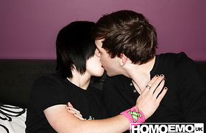 Indie Guy Fucks Cute Emo Boy With His Big Dick by HomoEmo image 1