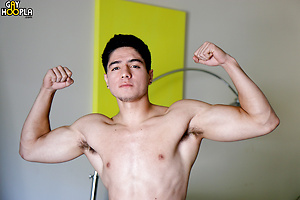 Fit Jock Lucas Garza JERKS His Uncut COCK by Gayhoopla image 3