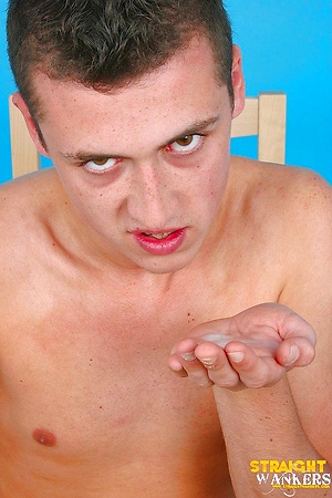 Ross Eats His Cum by StraightWankers image 14