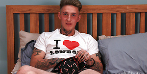 Straight Young Pup Lachlan Shows Off His Fit Body and Hard Uncut Cock!
