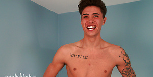 Straight Athletic Casias Reveals His Lean Ripped Body, Massive Uncut Cock and Cums! by English Lads image 2